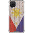 Philippines Flag Dark Wood Galaxy A12 Clear Case